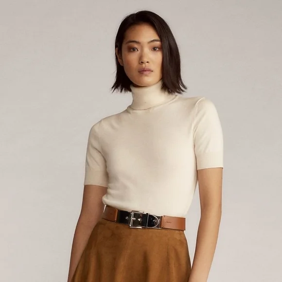 Short sleeve, turtleneck, business casual tee - Picture 2 of 5